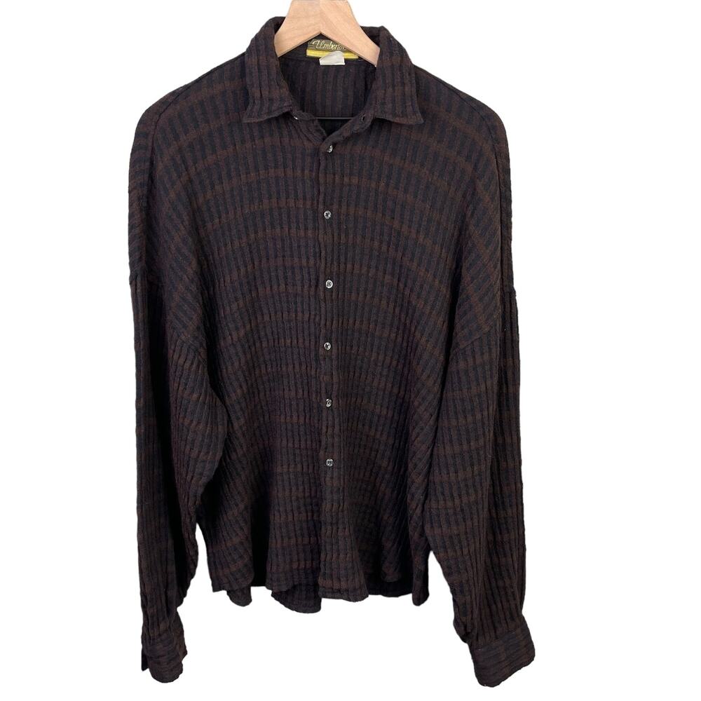 Umberto. D Oversize Button-down Shirt Womens Large Baggy‎ Streetwear Gorpcore